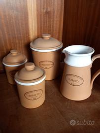 set barattoli vintage 