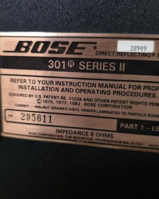 casse acustiche bose 301