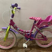 Bicicletta Minnie da bambina 16 pollici