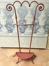 Espositore per bastoni, ombrelli, in ferro battuto
