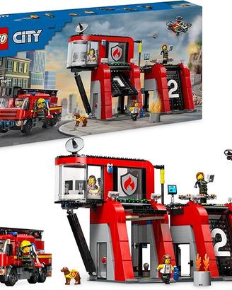 LEGO City Caserma dei Pompieri e Autopompa, Stazio