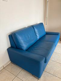 Divano Sormani Vera Pelle Blu