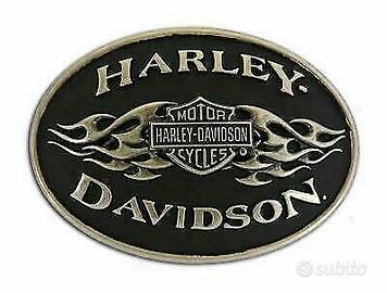 Fibbia harley davidson logo cintura belt buckle re