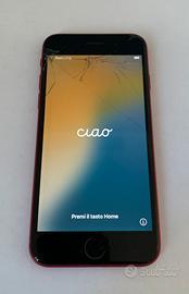 iPhone SE RED - schermo rotto