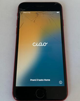 iPhone SE RED - schermo rotto