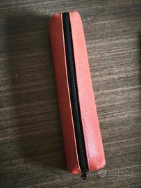 Astuccio per penne, in vera pelle