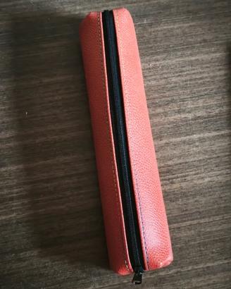 Astuccio per penne, in vera pelle