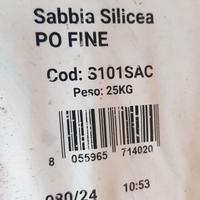 Sabbia silicea fine Bacchi