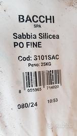 Sabbia silicea fine Bacchi