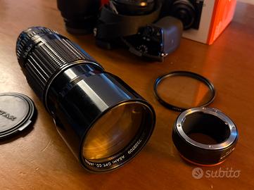 Pentax K SMC 300 mm 4.0 revisionato MPR Roma