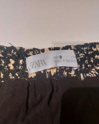 Pantaloncino gonna Zara a macchie gialle