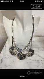 Collana vintage con pietre