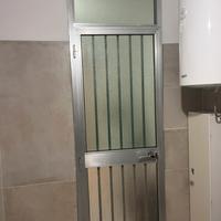 Porta in alluminio cm 80x245 con telaio