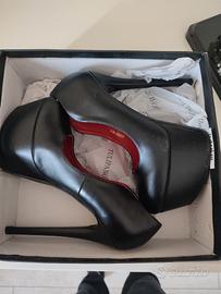 scarpe donna con tacco e plateau 