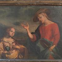 Quadro dipinto  antico olio su tela del 700 