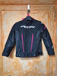 Giacca da moto bambini IXON Striker nero-rosa 