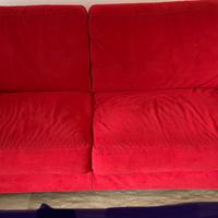 Divano alcantara rosso