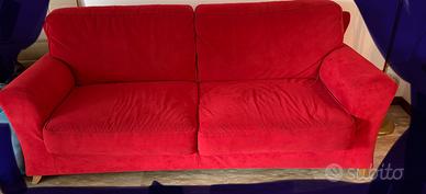 Divano alcantara rosso