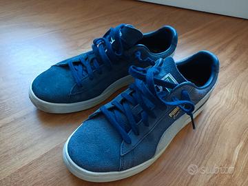 Scarpe Puma Court Star Blu tg.42,5 Scamosciate