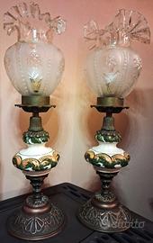 Coppia di lampade con paralume