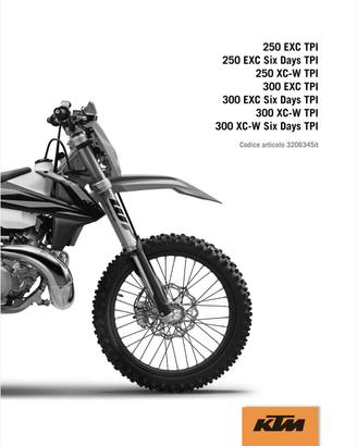 manuale di officina per Ktm 250/300 tpi 