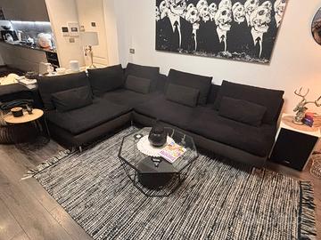 Divano Ikea Soderhamn angolare 6 posti colore nero