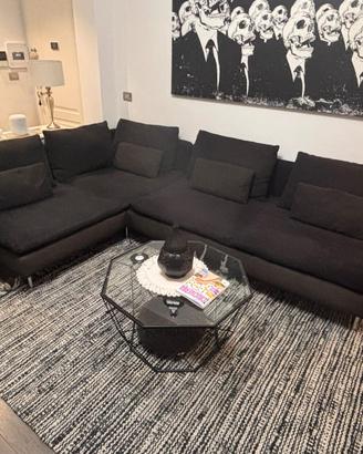 Divano Ikea Soderhamn angolare 6 posti colore nero