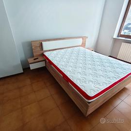 letto matrimoniale rovere 200x 160 con materasso