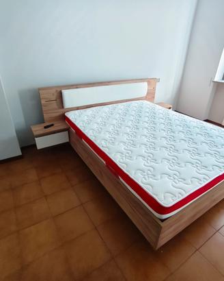 letto matrimoniale rovere 200x 160 con materasso