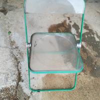 Sedia Pieghevole Vintage PLIA Verde G. Piretti