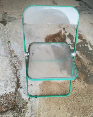 Sedia Pieghevole Vintage PLIA Verde G. Piretti