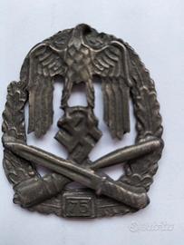 Distintivo assalto generale 75 bronzo Raro