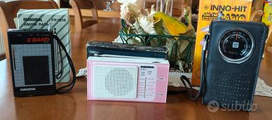 3 radio transistor vintage anni 80 nuove 