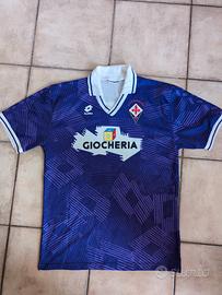 Maglia Vintage Shirt Fiorentina 91/92 Lotto Calcio