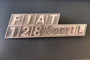 stemma fregio logo badge FIAT 128 Sport L metallo