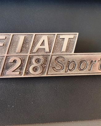 stemma fregio logo badge FIAT 128 Sport L metallo