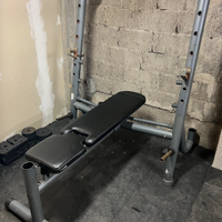 Panca regolabile con supporto bilanciere