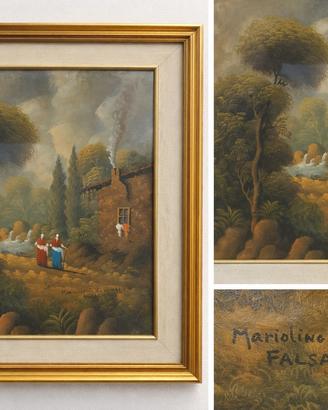 Quadro Mariolino di Caravaggio Il Falsario 35x25