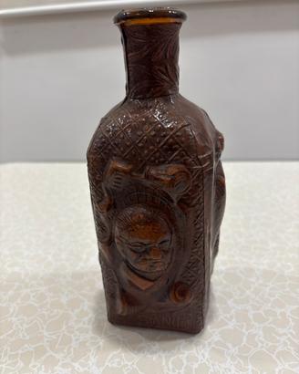 Bottiglia decanter vintage in pelle - Sancho Panza