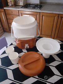 Thermos con spina vintage-set con 2 bicchierini  