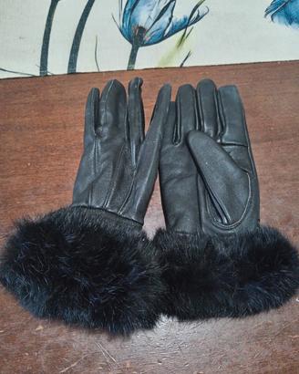 guanti donna vintage in pelle