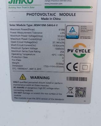 Pannelli fotovoltaici