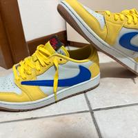 Air jordan 1 travis scott canary tg 41