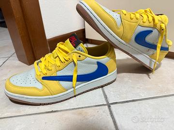 Air jordan 1 travis scott canary tg 41