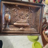 quadro bassorilievo rame