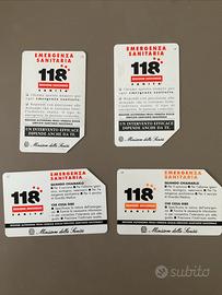 SCHEDE TELEFONICHE SERIE EMERGENZA 118 SANITARIA