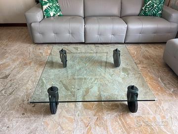 TAVOLO DI FONTANA ARTE (GAE AULENTI), CON RUOTE