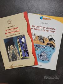 coppia libri Emilio Salgari e Oscar Wilde