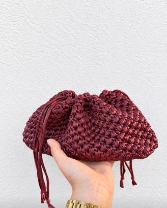 Borsa in ecopelle bordeaux