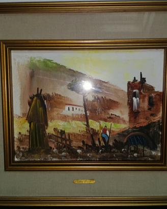 Olio su tela, Paesaggio Rurale, Aldo Pironti